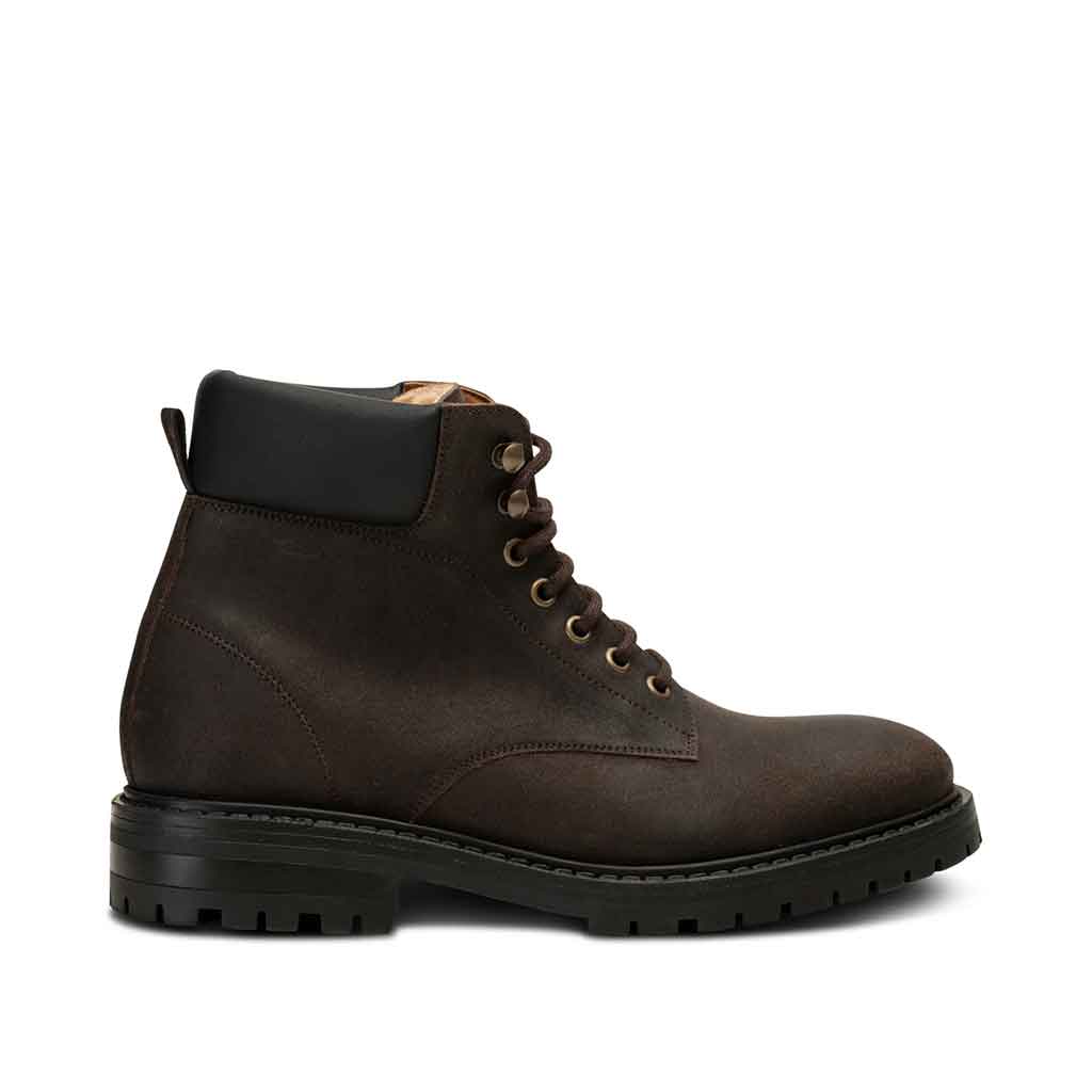 STB Stellan Lace Boot for Men - Chocolate Brown - re-souL