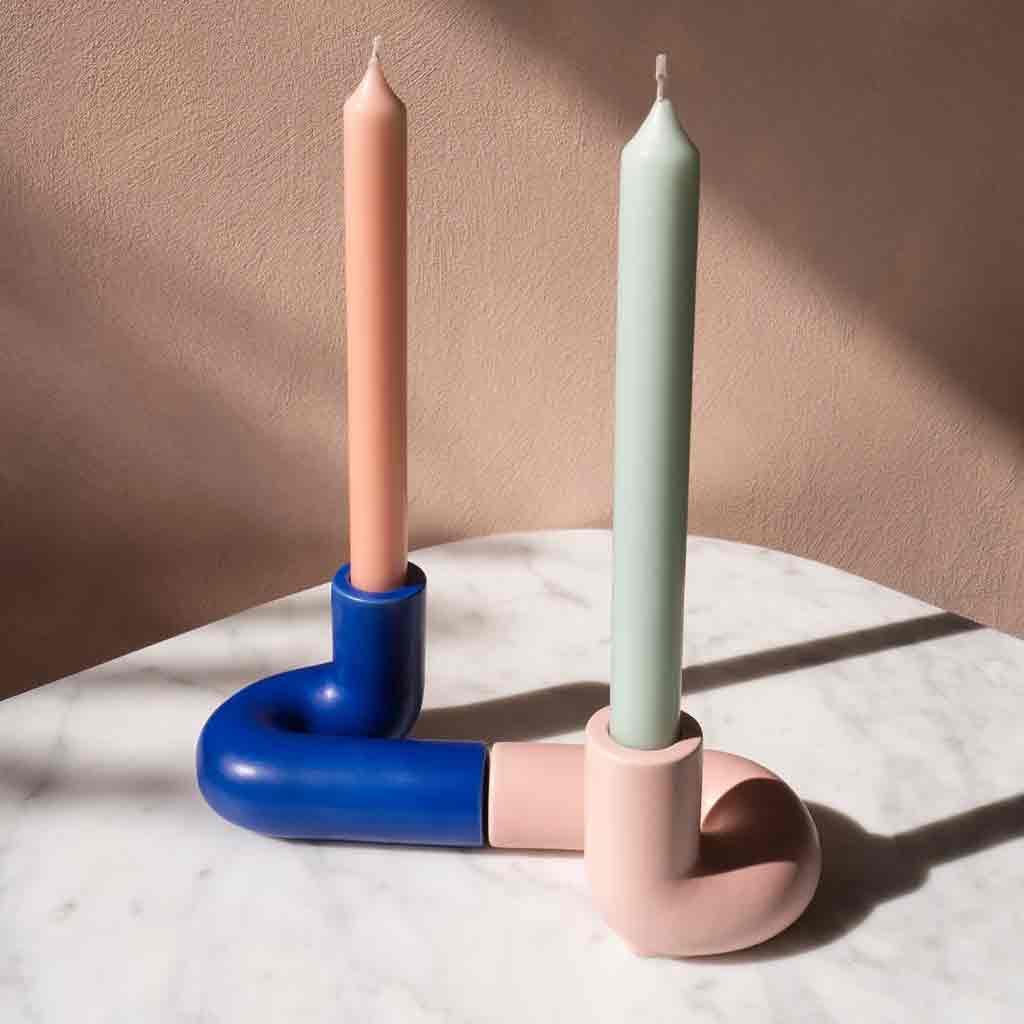 Templo Candle Holder - Dark Blue - re-souL
