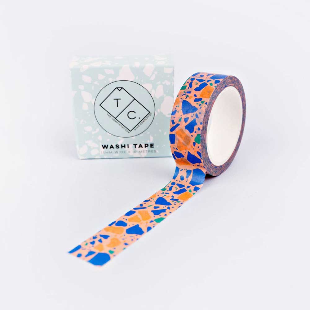 The Completist Stamp Washi Tape - Peach Terrazzo - re-souL