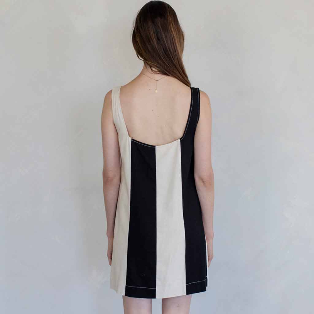 Things Between Chelsea Shift Dress - Black and White - re-souL