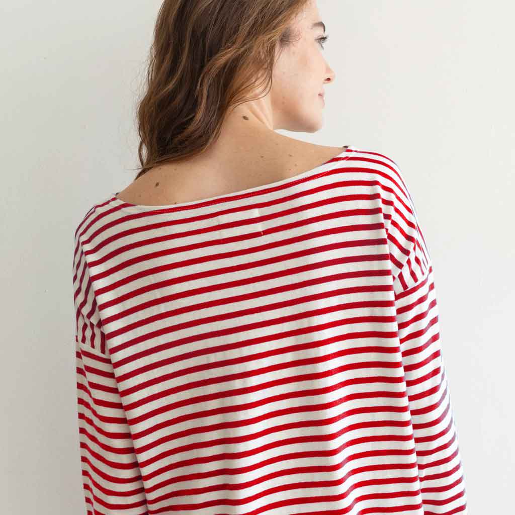 Things Between Palmer Striped Long Sleeve - Red/White - re-souL