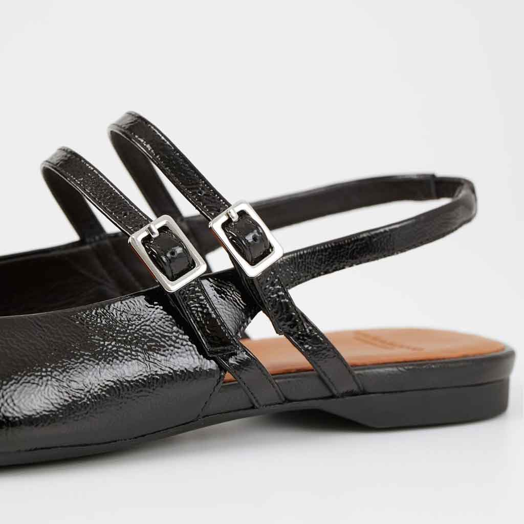 Vagabond Shoemakers Hermine Slingback Flat - Black - re-souL
