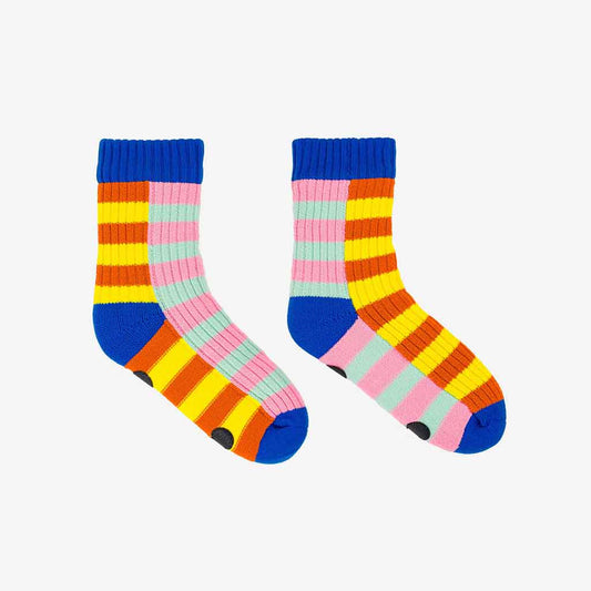 Verloop Stripe House Socks - Yellow/Flame | re-souL - re-souL