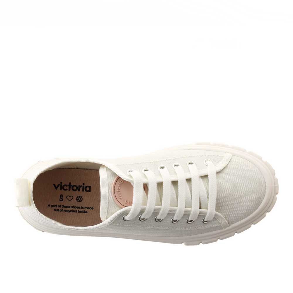Victoria Abril Sneaker - White Canvas - re-souL