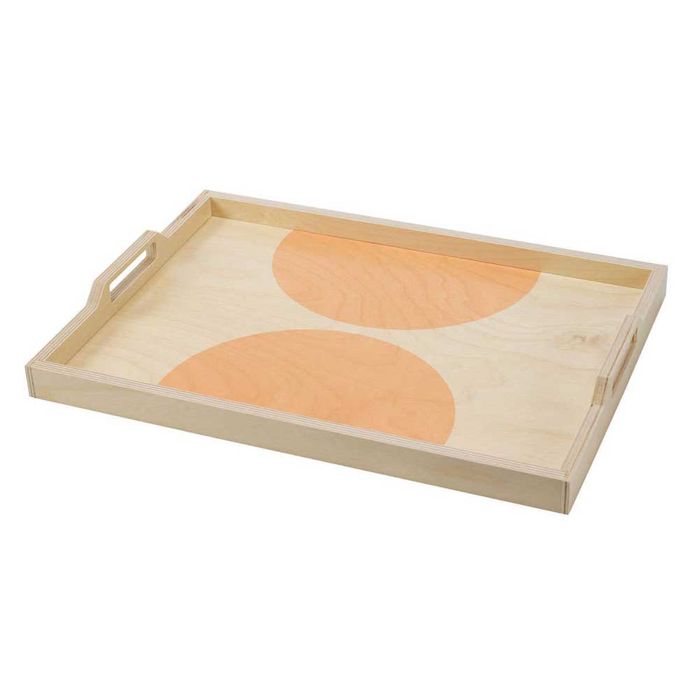 Wolfum Peach Dot Large Serving Tray - re-souL